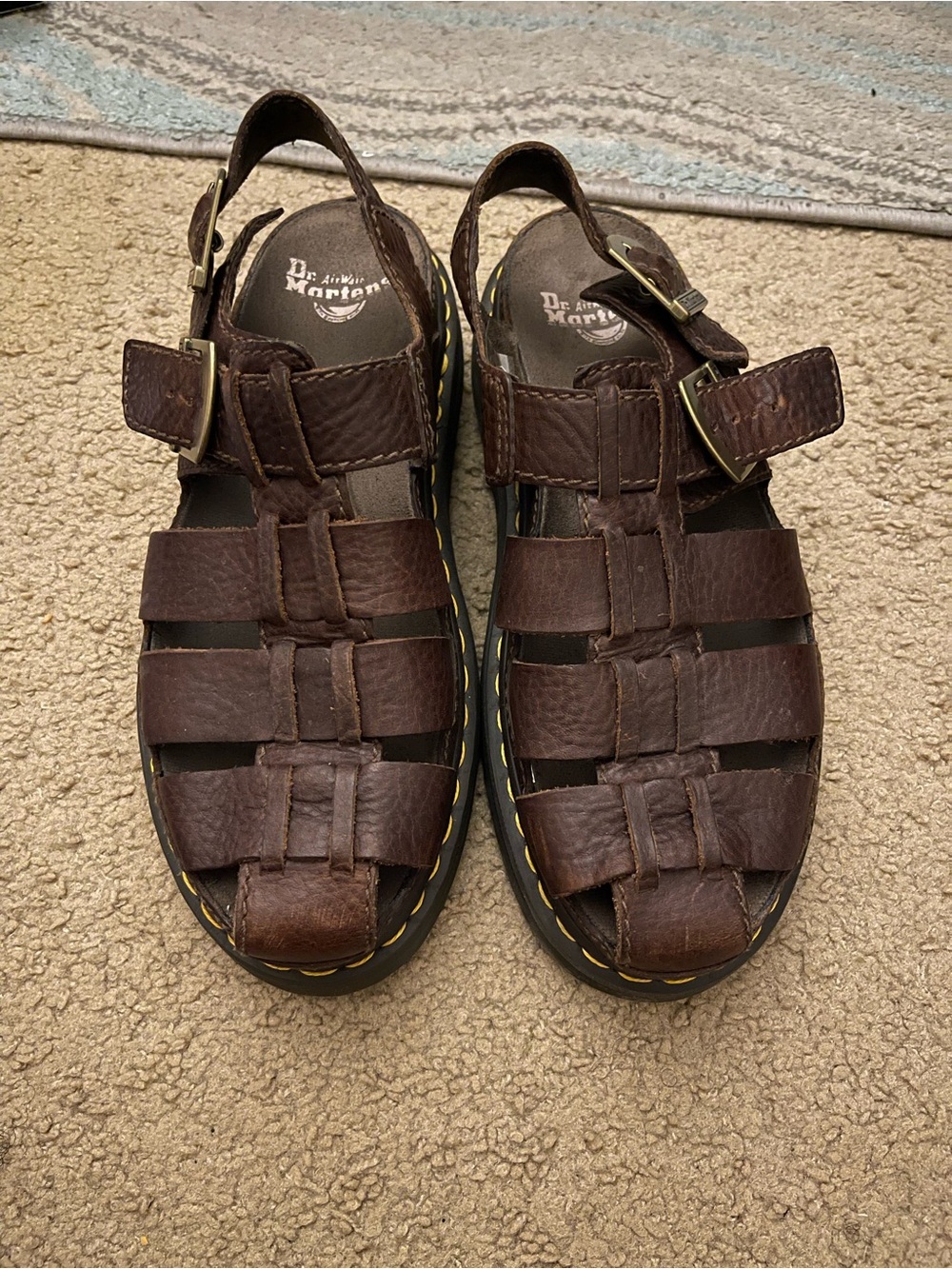 Wrenlie Grizzly Leather Fisherman Sandals